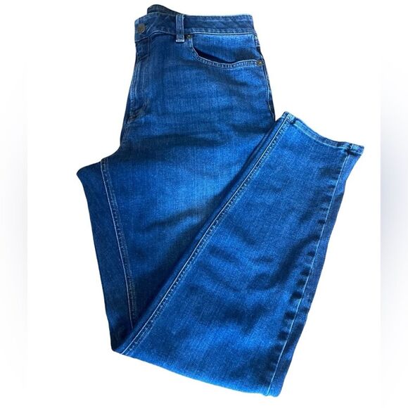 LL Bean Denim Skinny Jeans Womens Size 14 Regular - Picture 3 of 8